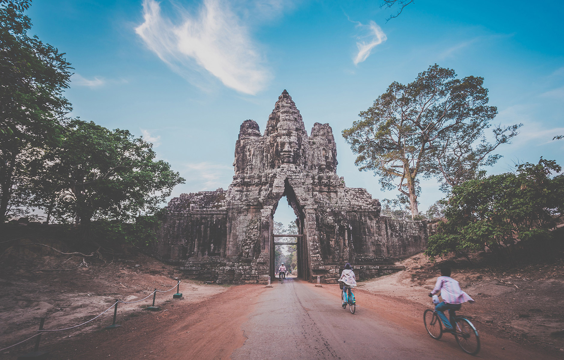 Tempeleingang von Angkor Wat in Siem Reap