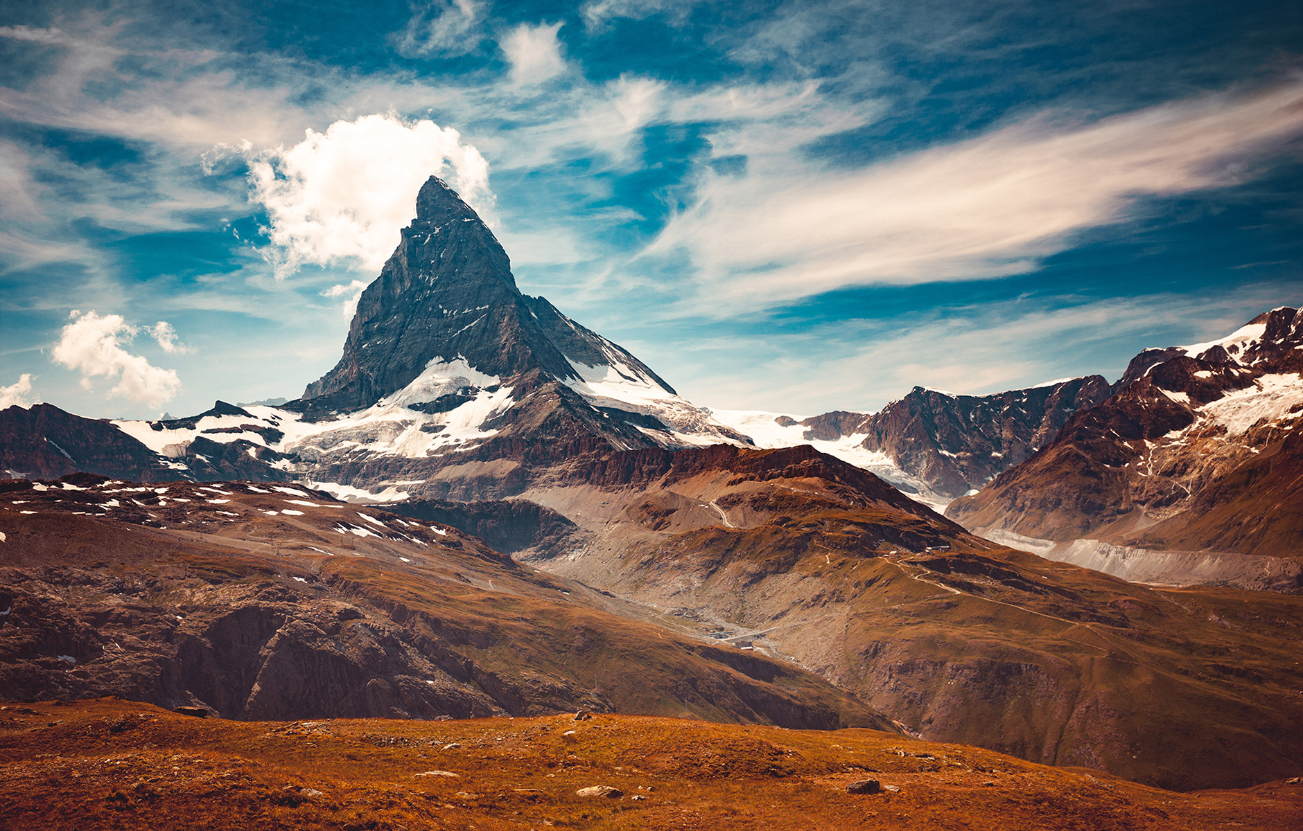 Landschaftsblick auf das Matterhorn
