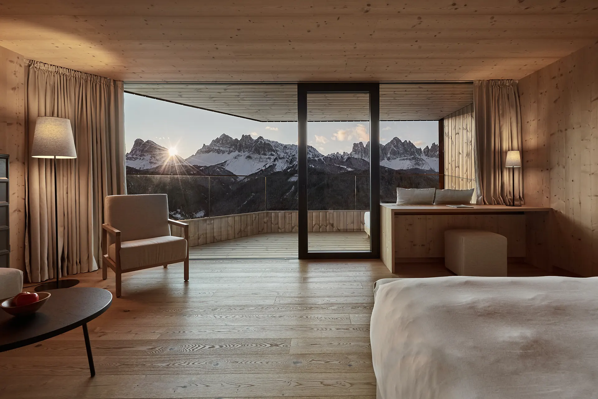 Luxuriöse Suite mit Bergblick