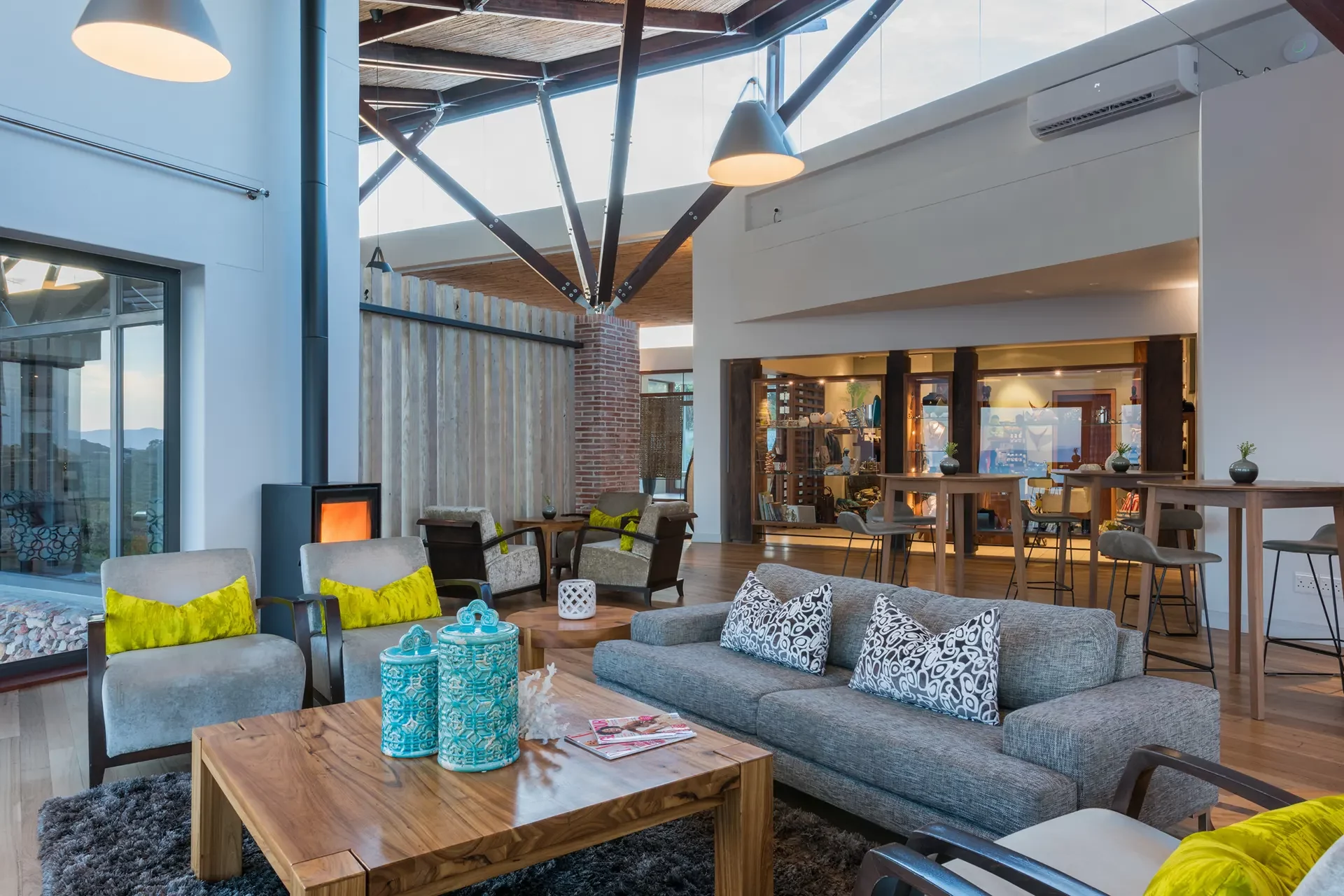 Designer Lounge einer Luxus Lodge