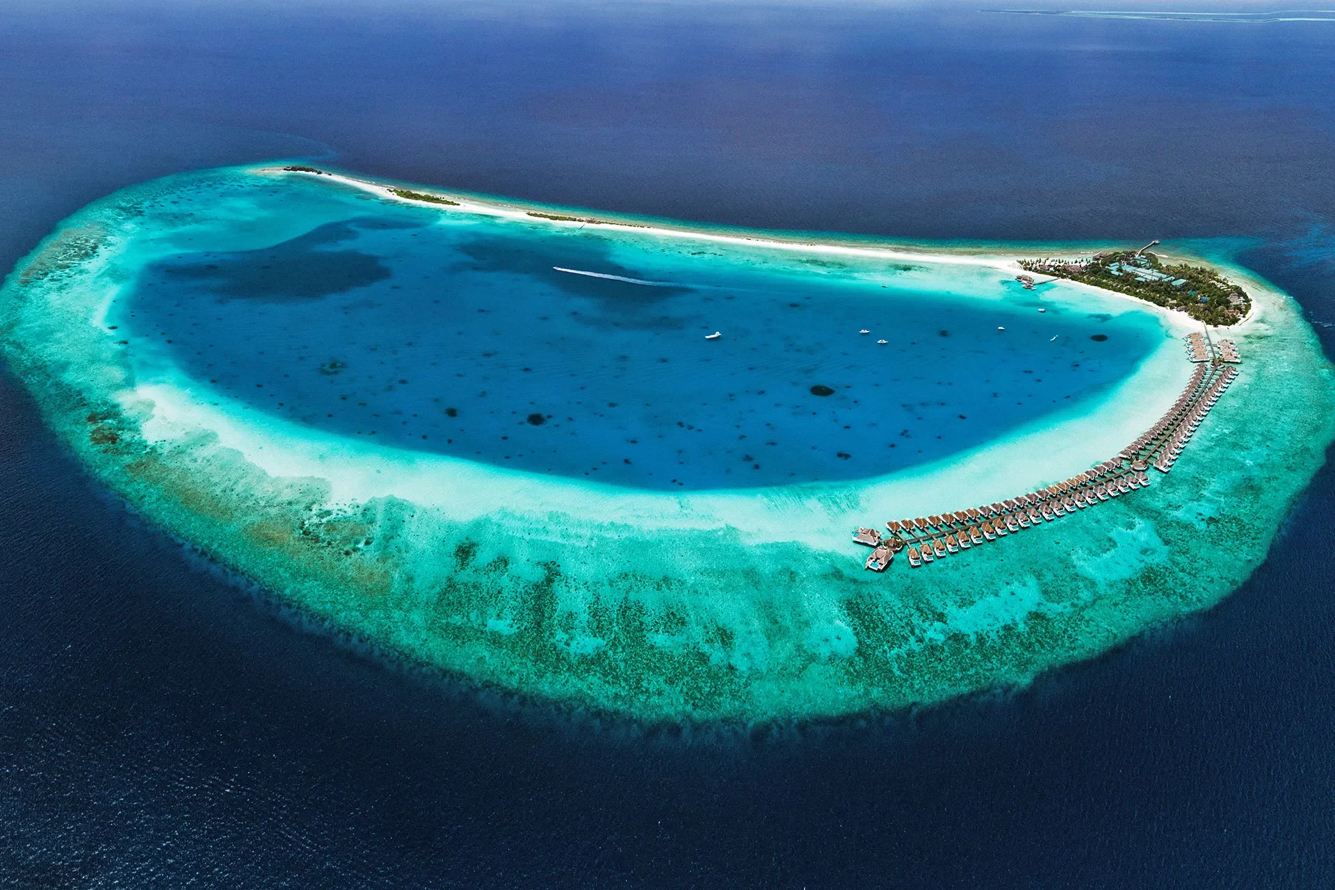 Maledivische Insel im Indischen Ozean